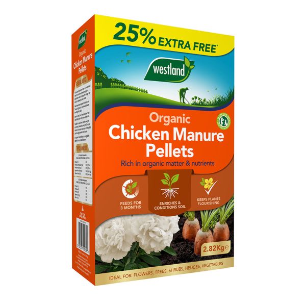 Organic Chicken Manure Pellets 2.25kg +25% Extra Free